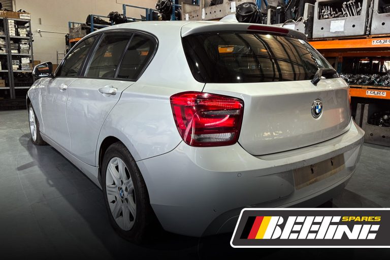 BMW 1 Series F20 116i N13 Stripping for spare body parts back angle view